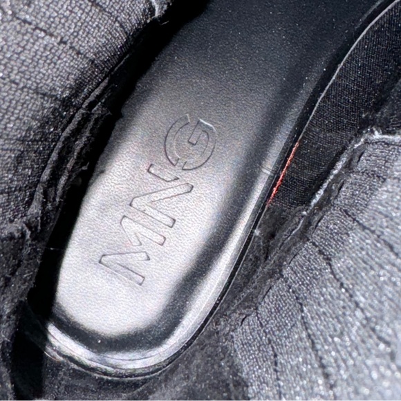 MNG Black Leather Combat Boots Thick Rubber Track Sole Ankle/Calf High - Picture 16 of 17